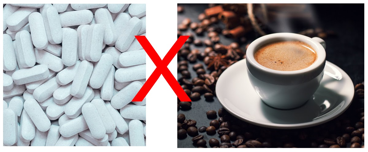 Không uống Chondroitin để cải thiện bệnh viêm xương khớp với cà phê